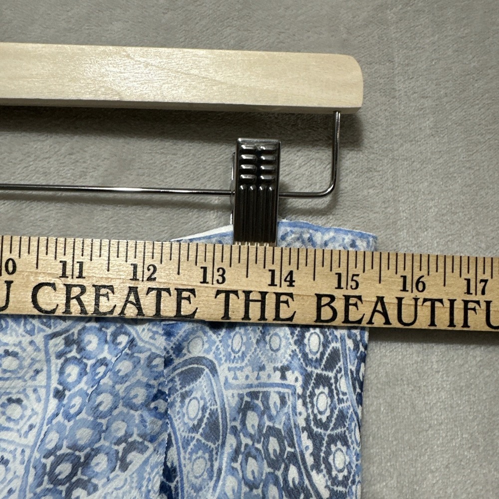 Lauren Ralph Lauren Blue & White Paisley Maxi Skirt - Picture 7 of 9